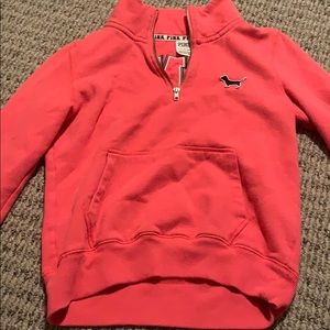 PINK collared sweatshirt